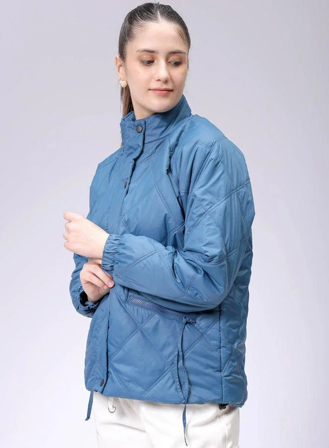 Freehand  Women Relaxed Fit Solid Quilted Jacket for Women | Best Price UAE
