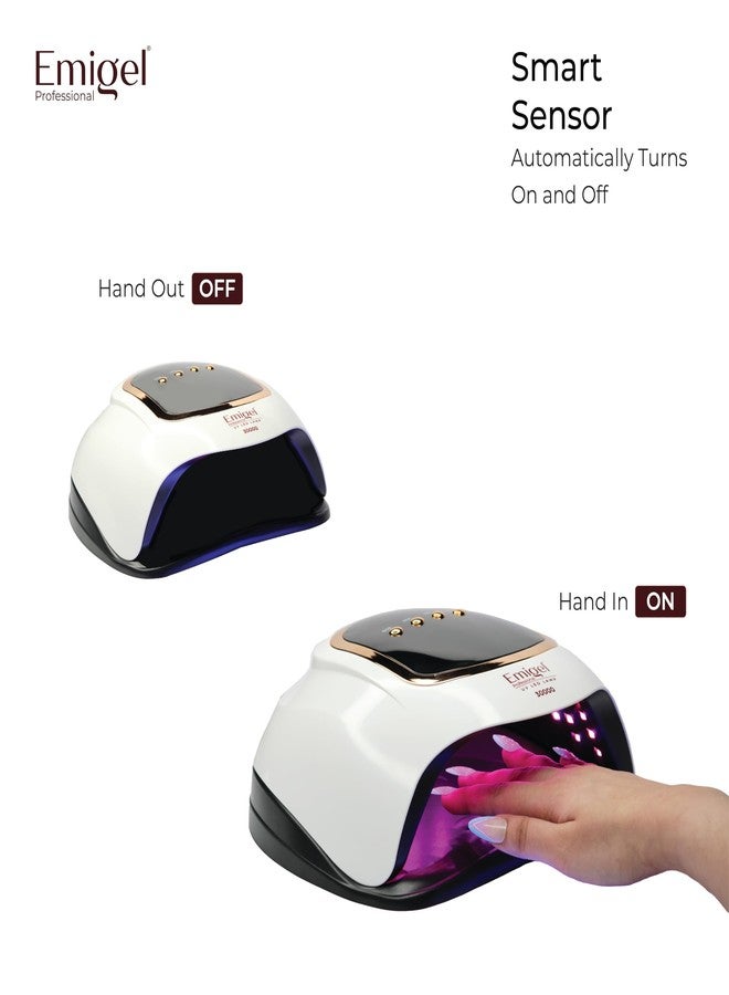 Emigel Professional Nail UV Lamp 300W | Nail UV Lamp | Professional Nail Lamp for UV Gel | Nail Gel Curing Lamp. - Image 4