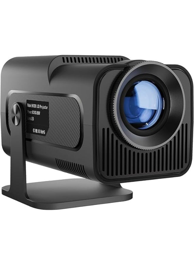 جهاز عرض صغير محمول HY320 - دقة 720P عالية الوضوح | فك تشفير 4K | سطوع 300 ANSI | شاشة 150 بوصة | نظام أندرويد 11 | واي فاي 6 | بلوتوث 5.0 | تصحيح الانحراف التلقائي | جهاز عرض سينمائي منزلي ذكي - Image 1