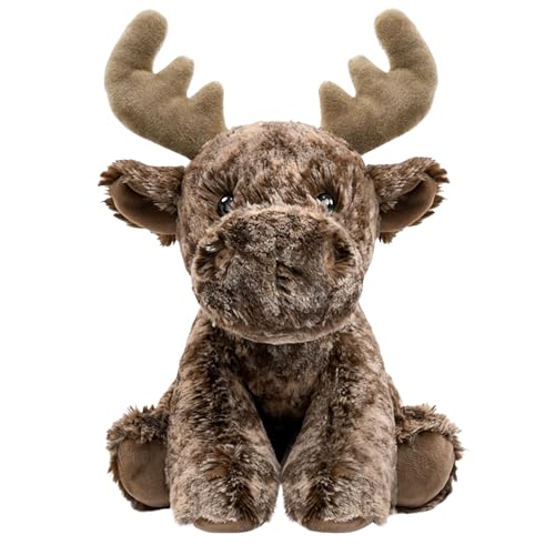 Ditucu Reindeer Stuffed Animal 8 inch Cute Realistic Deer Plush Toys Ultra Soft Elk Plushies Gifts for Kids Brown - Image 1