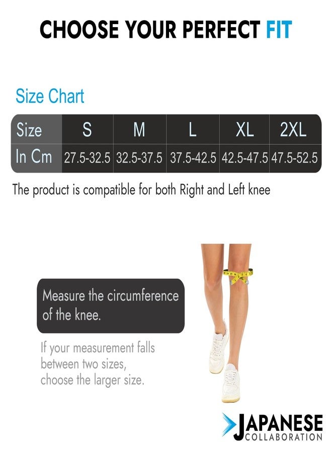 Gochamps Premium Knee Support Brace for Pain Relief from Arthritis, Injury, Sprain & Strain, Breathable Stretch Knit with Anti-Slip Grip, Gym & Sports Use, Medium (32.5-37.5 cm, 1 Pair) - Image 5