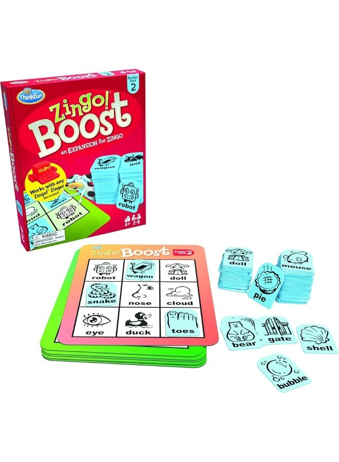 ThinkFun Zingo Booster Pack 2  Expansion Pack for Popular Zingo Game  Designed for Kids Ages 4 and Up  BrainStimulating Word Puzzle Game  Trusted by Families Worldwide - Image 2