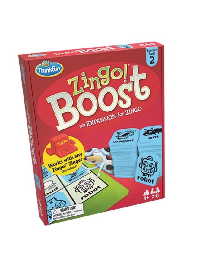 ThinkFun Zingo Booster Pack 2  Expansion Pack for Popular Zingo Game  Designed for Kids Ages 4 and Up  BrainStimulating Word Puzzle Game  Trusted by Families Worldwide - Image 1