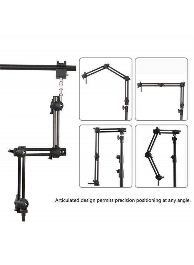 Fotoconic 3 Section Double Articulated Arm Without Camera Bracket, Compatible with Super Clamp, Angle Adjustable, 5/8" Stud with 3/8" Screw Thread Hole - Image 2