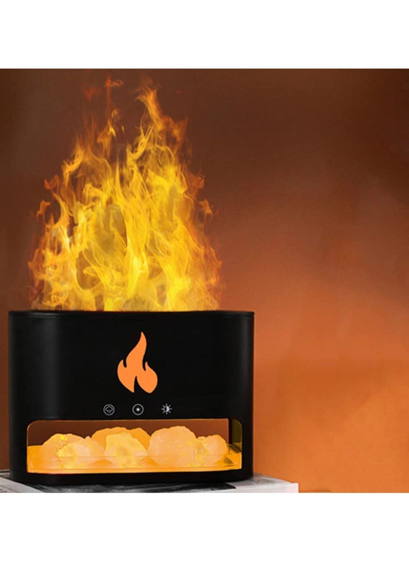Flame Diffuser Humidifier 7 Flame Colors Essential Oil Aroma Therapy Diffuser with Night Light