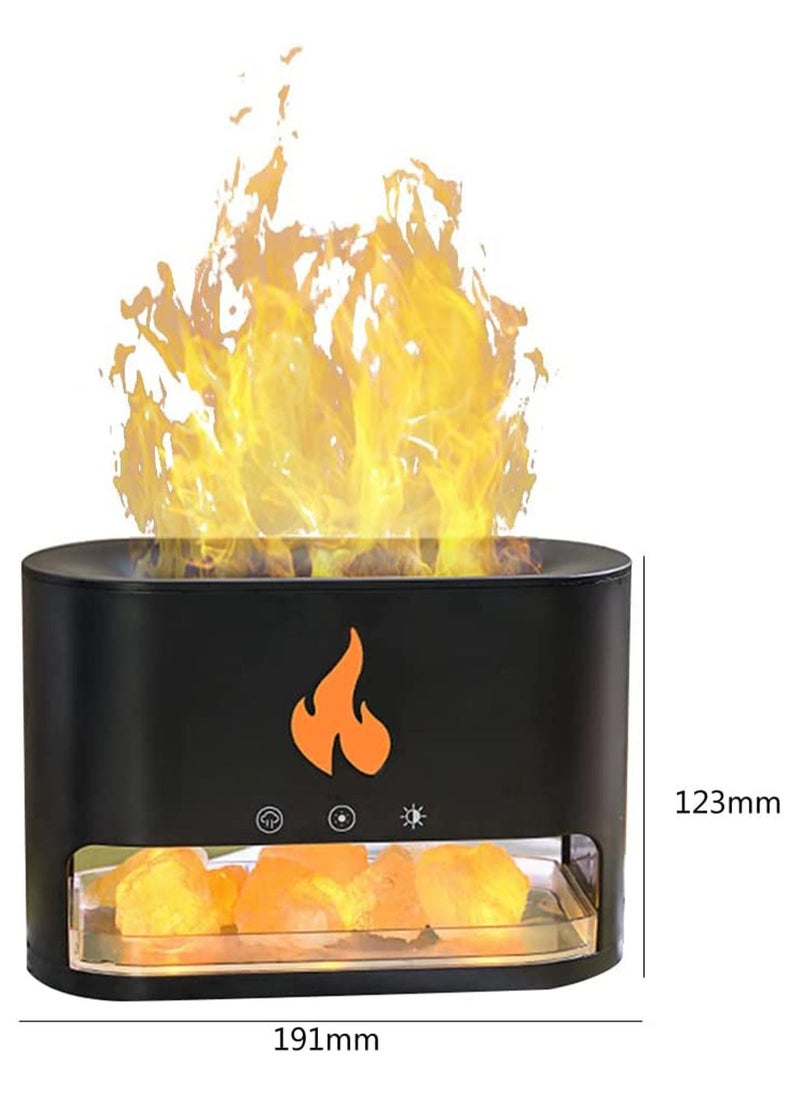 Flame Diffuser Humidifier 7 Flame Colors Essential Oil Aroma Therapy Diffuser with Night Light