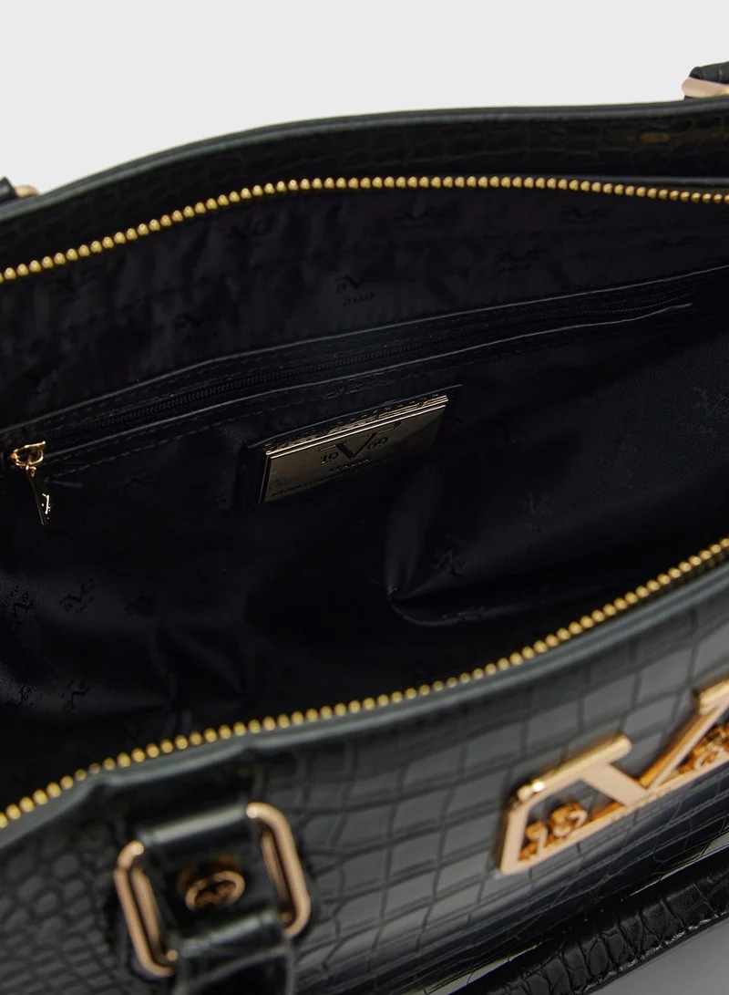 19V69 Italia by Versace Jade Tote