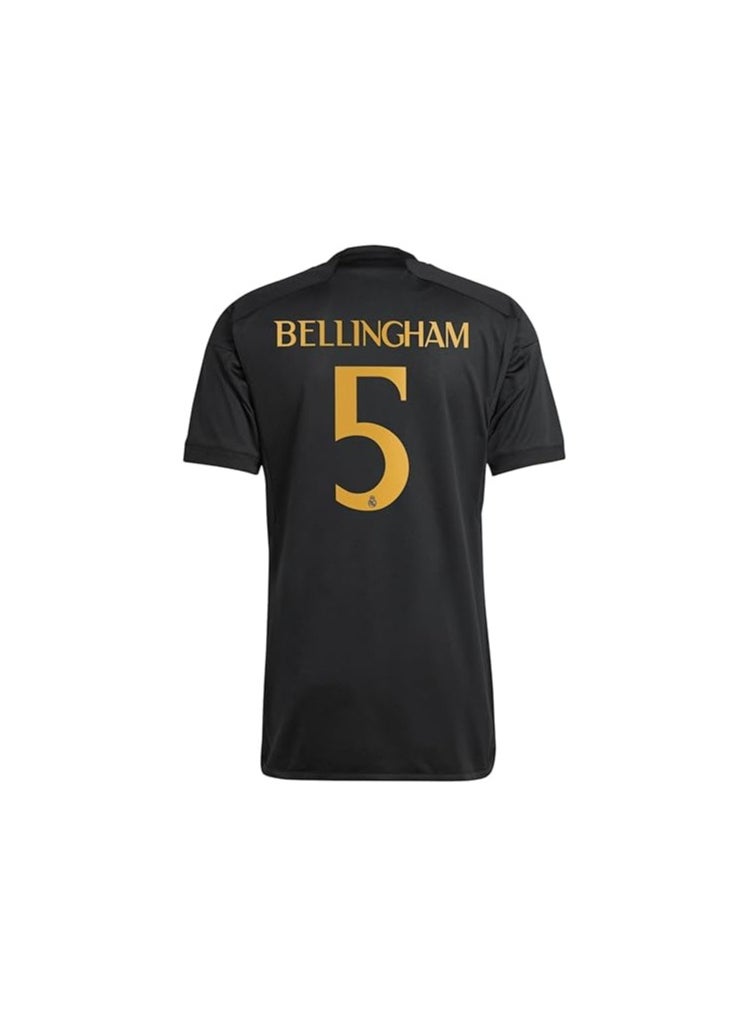 Generic - 23/24 New Season Football Kits BELLINGHAM. #5 Fans Football Jersey Real Madrid BELLINGHAM. jersey Real Madrid BLACK jersey with Shorts Real Madrid Away kit for Kid and Youth Size.(BLACK) - Image 1