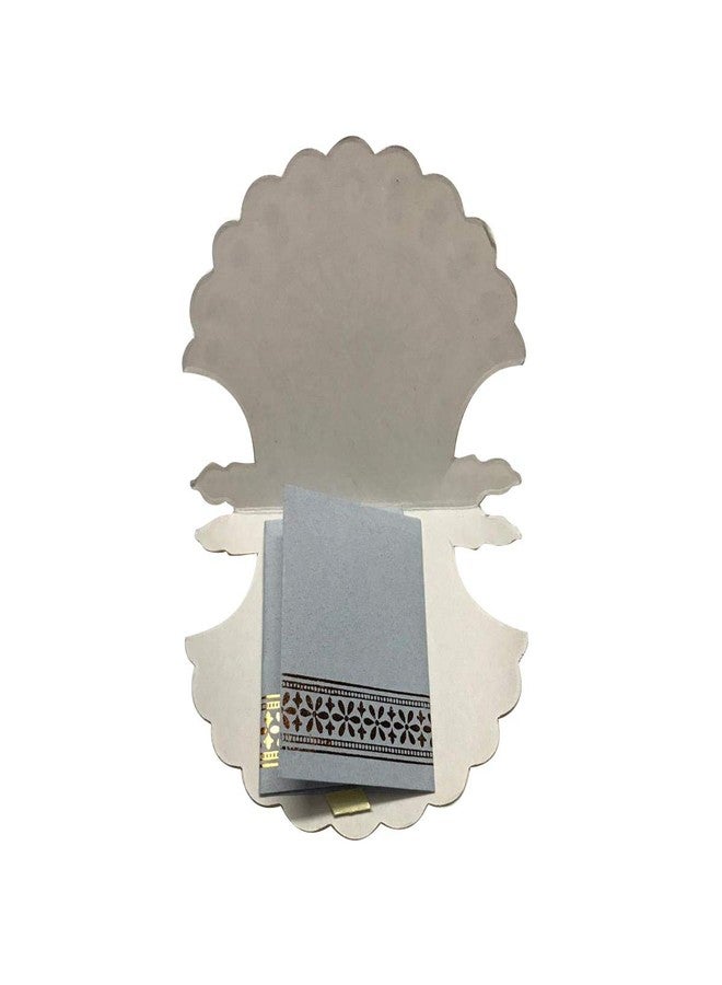 Moira Paper Pack of 10 pcs Red & Beige Fan Shaped/Pankha Envelopes for Shagun/Sagan - Image 3