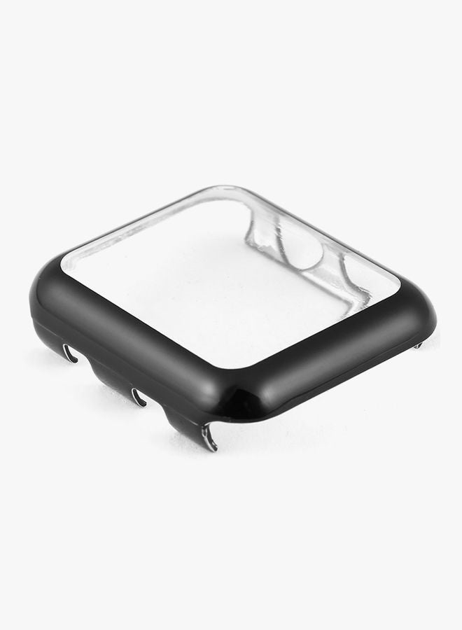 NIBEMINENT HD Clear Case With Screen Protective Cover For iWatch Series 2 Black - Image 2