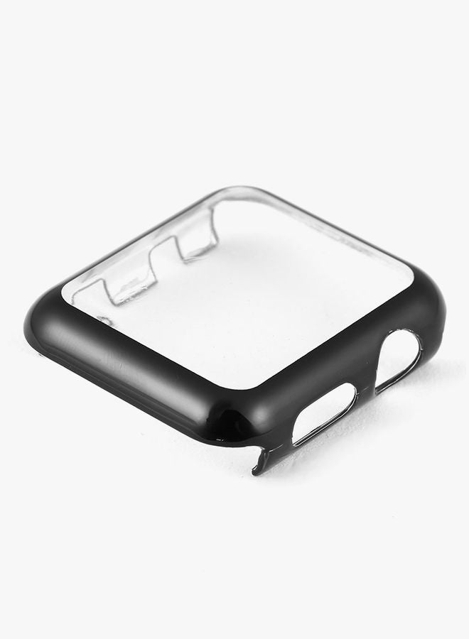NIBEMINENT HD Clear Case With Screen Protective Cover For iWatch Series 2 Black - Image 3