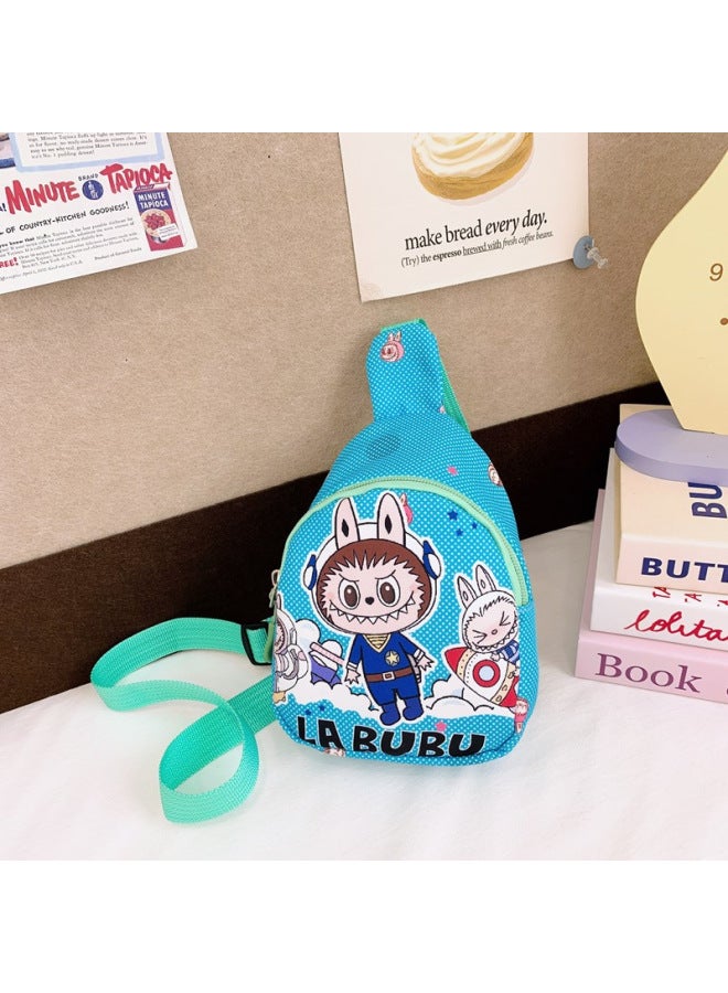 2025 Children's Bag Rab Cloth Cartoon Cute Girl's Bag High-value Mini Portable Coin Purse-Color:Blue - Image 1