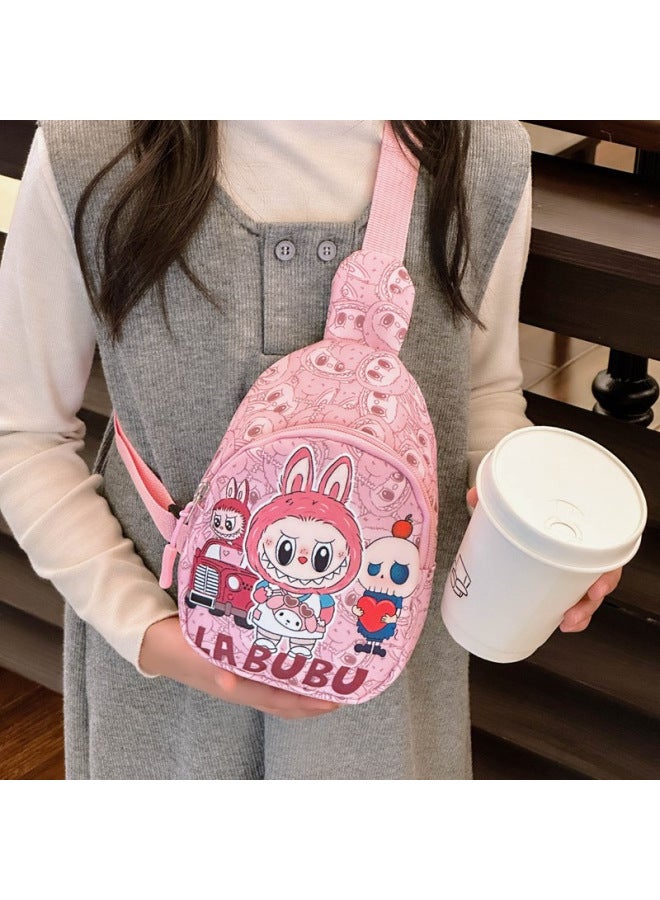 2025 Children's Bag Rab Cloth Cartoon Cute Girl's Bag High-value Mini Portable Coin Purse-Color:Blue - Image 4
