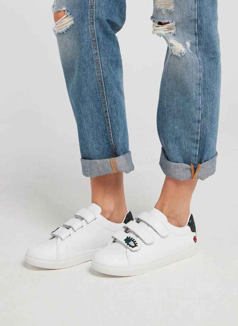 Bons Baisers De Paname Edith Sequin Heel Patch Sneakers