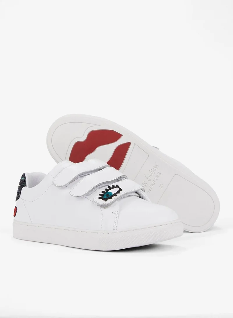 Bons Baisers De Paname  Edith Sequin Heel Patch Sneakers for Women | Best Price UAE