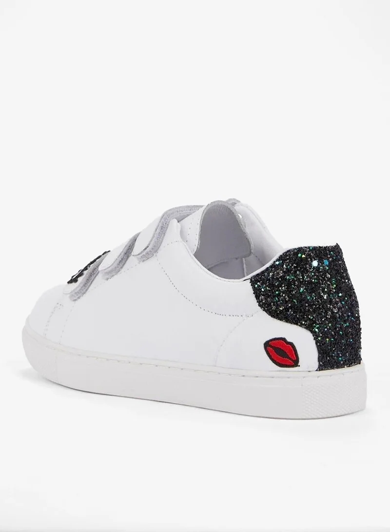 Bons Baisers De Paname  Edith Sequin Heel Patch Sneakers for Women | Best Price UAE