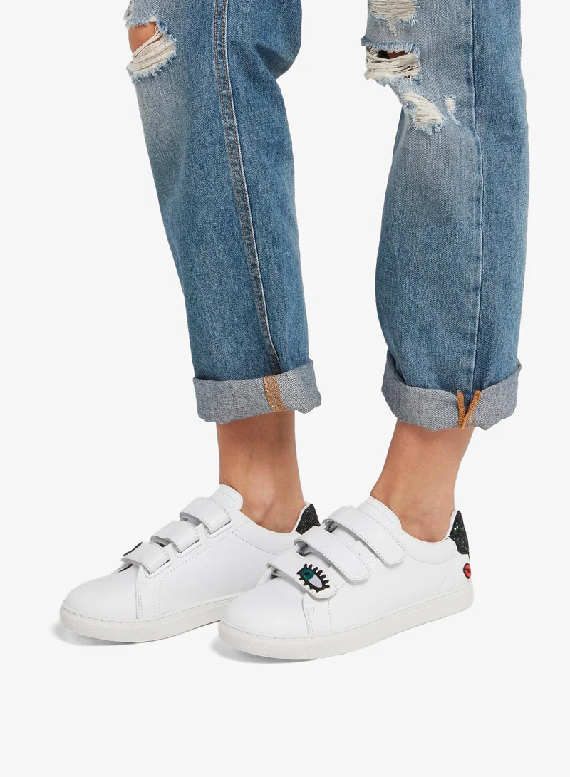 Bons Baisers De Paname Edith Sequin Heel Patch Sneakers