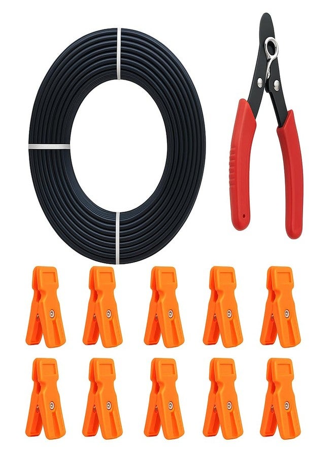 URBAN SELECT ™ Heavy Duty Cloth Drying Rope Combo | 22 Meter Clothesline Wire + 10 Clip Hooks + 1 Multipurpose Cutter | No Sagging | Rust-Proof | Strong Hanging Line for Balcony, Outdoor & Indoor Use - Image 1