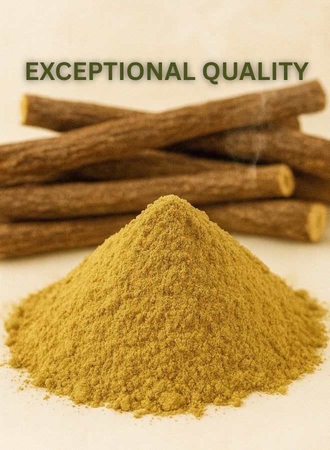 زهر مسحوق جذر عرق السوس - مسحوق جذر مجفف طبيعي 100%، مُفرز يدويًا، مُعالج بالشمس، مُحلي عشبي للشاي والعصائر والخبز - Image 4
