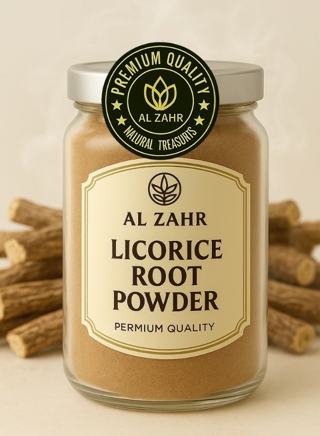 زهر مسحوق جذر عرق السوس - مسحوق جذر مجفف طبيعي 100%، مُفرز يدويًا، مُعالج بالشمس، مُحلي عشبي للشاي والعصائر والخبز - Image 3