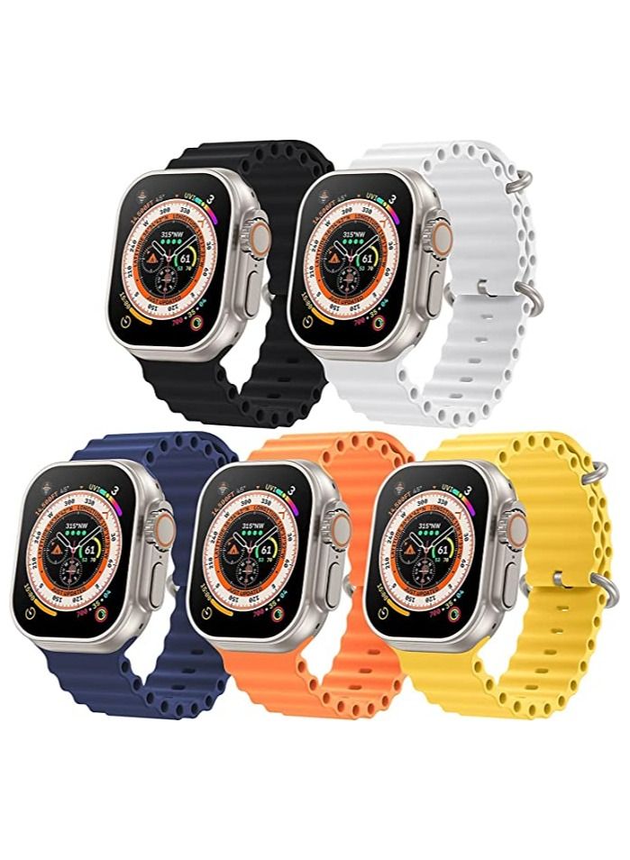 vesus Ultra Smart Watch for Answer Calls with Heart Rate Monitor and Sleep Monitor, Music Storage, 600 mAh Battery, Smartwatch Compatible with Android iOS pack of 5 bands