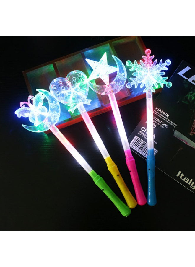 ماركة غير محددة دعامات الحفلة الموسيقية Star Glow Stick، نجمة خماسية مضيئة يجب أن تساعد عصا الضوء للأطفال Flash Glow Stick بالجملة - اللون: 38 سم عصا كريستال طويلة نمط الفراشة - المواصفات: 10 جذور  - Image 2