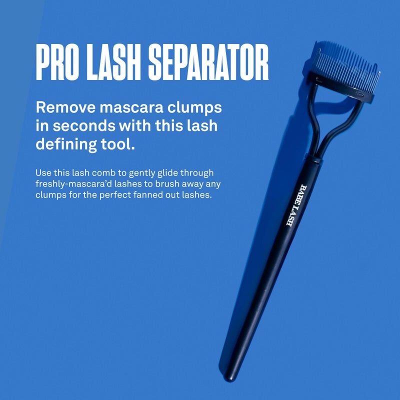 Babe Original Pro Eyelash Separator, Removes Clumps on Mascara, Reusable Stainless Steel Lash Comb for Cleaning Lashes - Image 2