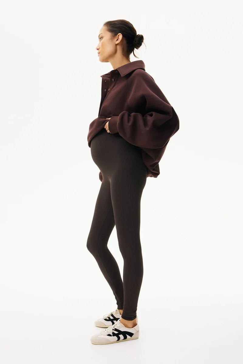H&M  MAMA Seamless ribbed leggings for Women | Best Price UAE