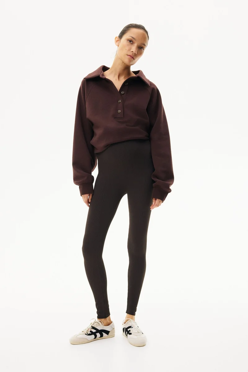 MAMA Seamless ribbed leggings