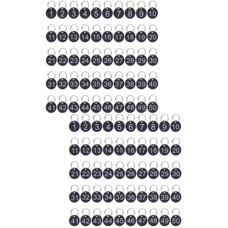 100 Sets Round Number Tags Number Tags Portable Number Tags Hanging Number Tags with - Image 1