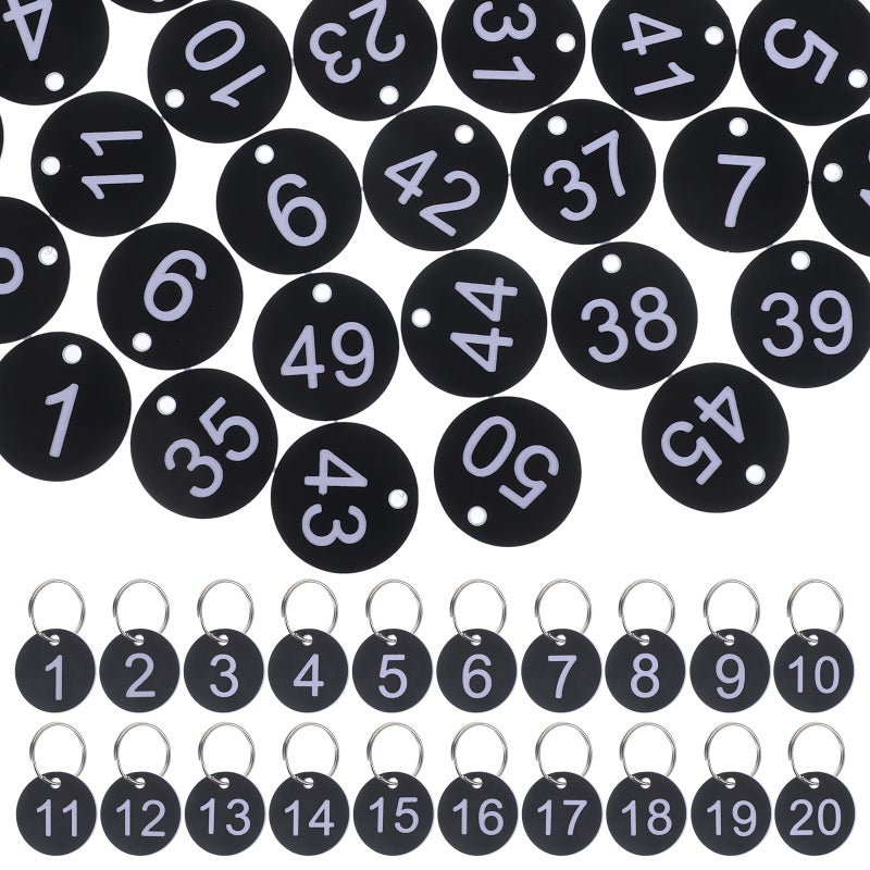 100 Sets Round Number Tags Number Tags Portable Number Tags Hanging Number Tags with - Image 5