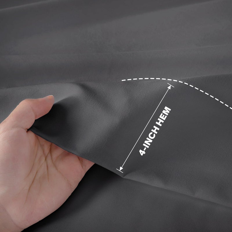 Lavisun Flat Sheets فقط 6 ملاءات أعلى الحزمة لتجهيزات التدليك Home Airbnb & Dorm Bed Sheet & Staintain Soft and Spreatable Sheets (رمادي كامل) - Image 3