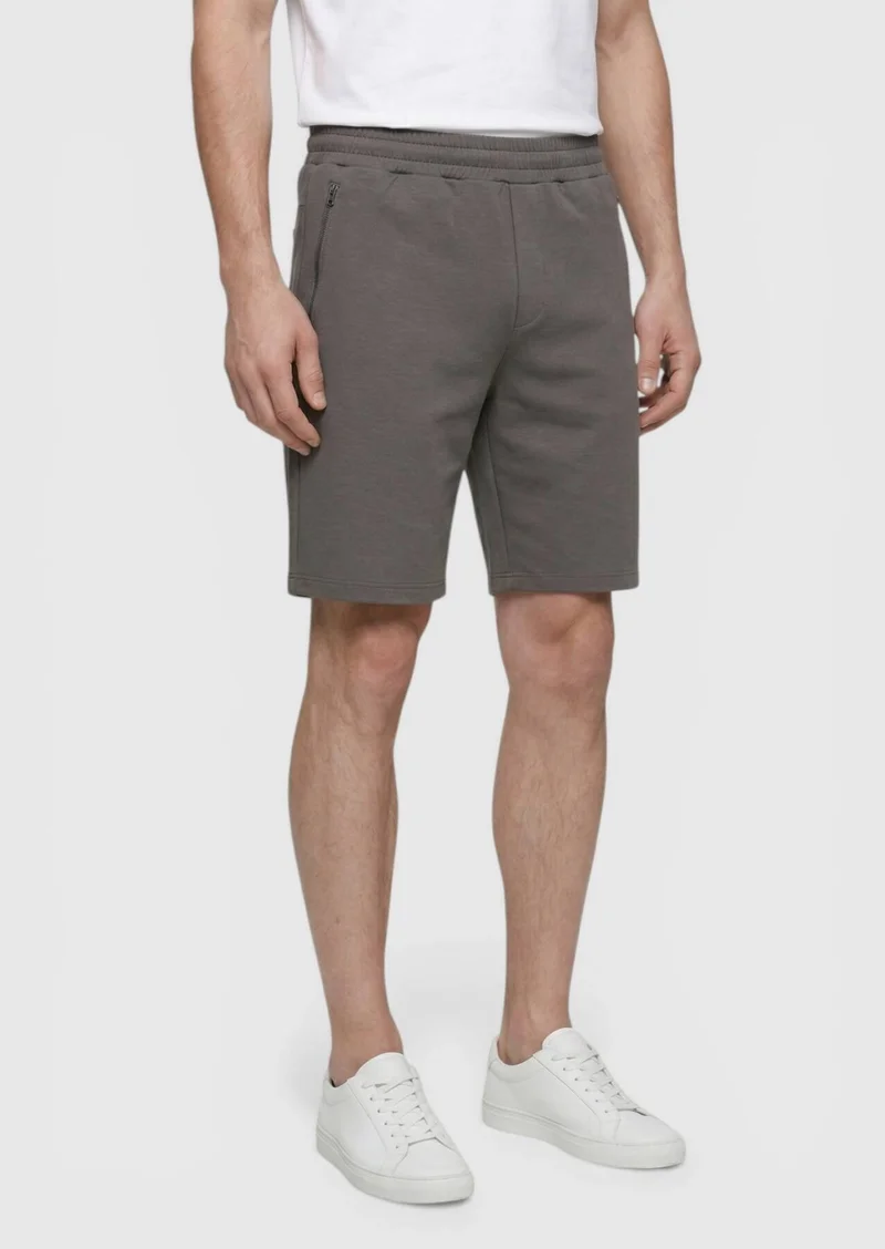 RAMSEY Damson Color Knitting Regular Fit Casual Bermuda