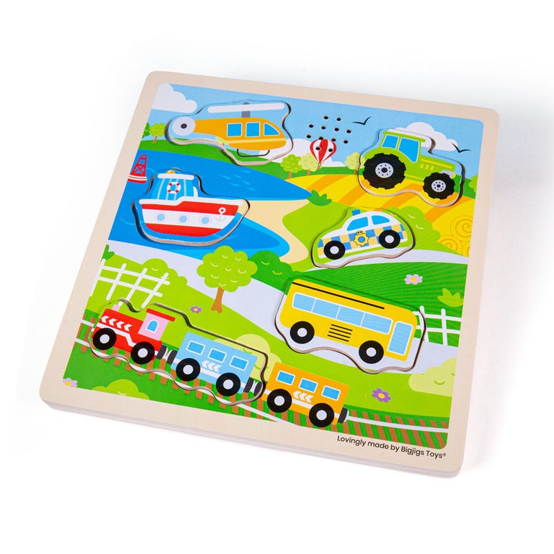 BIGJIGS Sound Puzzle - Transport 34032