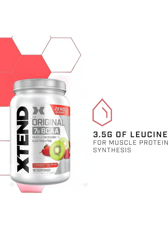 XTEND Original BCAA Powder Strawberry Kiwi Splash | ZERO CALORIE, ZERO CARB, ZERO SUGAR - Post Workout Muscle Recovery Drink with Amino Acids - 7g BCAAs for Men & Women | 90 Servings - Image 5