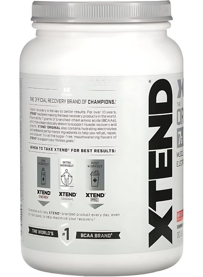 XTEND Original BCAA Powder Strawberry Kiwi Splash | ZERO CALORIE, ZERO CARB, ZERO SUGAR - Post Workout Muscle Recovery Drink with Amino Acids - 7g BCAAs for Men & Women | 90 Servings - Image 3