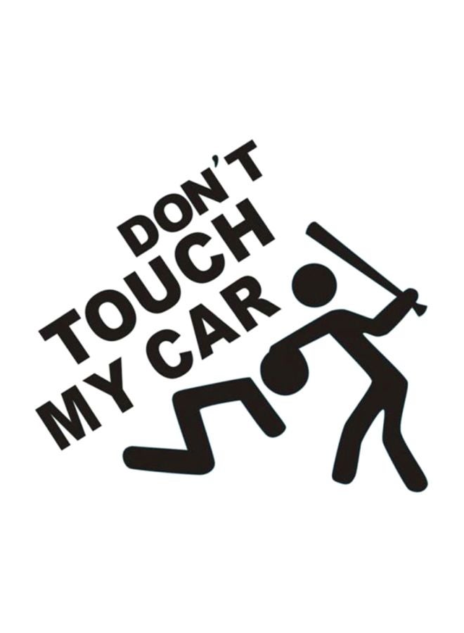 Don't Touch Funny Car Sticker