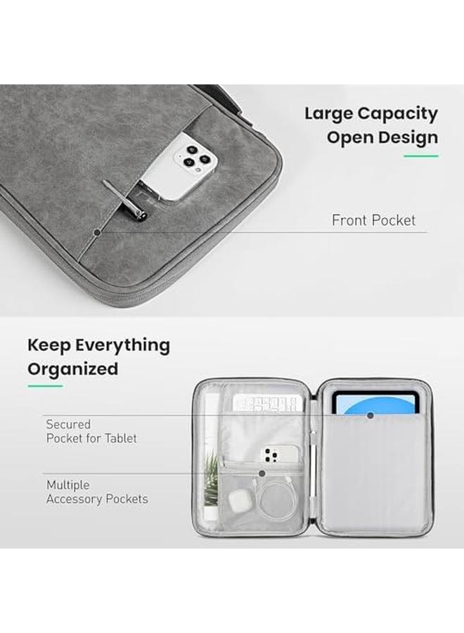 erorex Tablet Sleeve Bag Water Resistant Durable 11 Inch Ipad Sleeve Protective Bag With Pocket Shockproof Tablet Sleeve Pouch Laptop Sleeve Case For 9 11 Inch Tablet Business Travel Grey  - Image 4