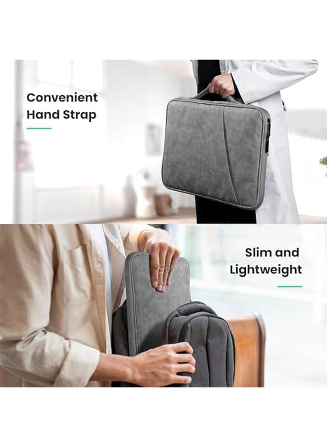 erorex Tablet Sleeve Bag Water Resistant Durable 11 Inch Ipad Sleeve Protective Bag With Pocket Shockproof Tablet Sleeve Pouch Laptop Sleeve Case For 9 11 Inch Tablet Business Travel Grey  - Image 5