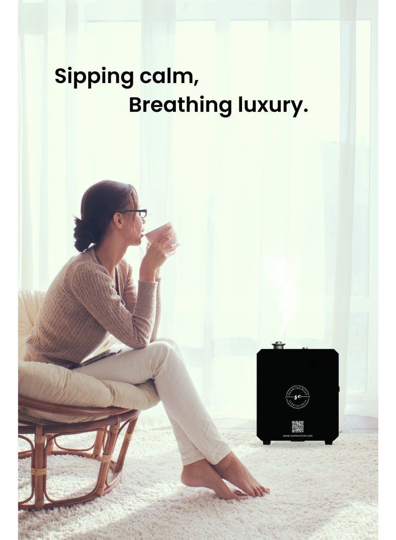 Scentscircle Nano Smart Aroma Scent Diffuser – Intelligent Aromatherapy Fragrance Machine with Mobile App, Adjustable Fragrance & Smart Control (Black) - Image 3