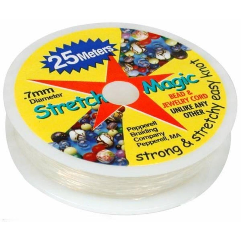 Stretch Magic Clear Bead Cord7mm 25 Meters About 82ft