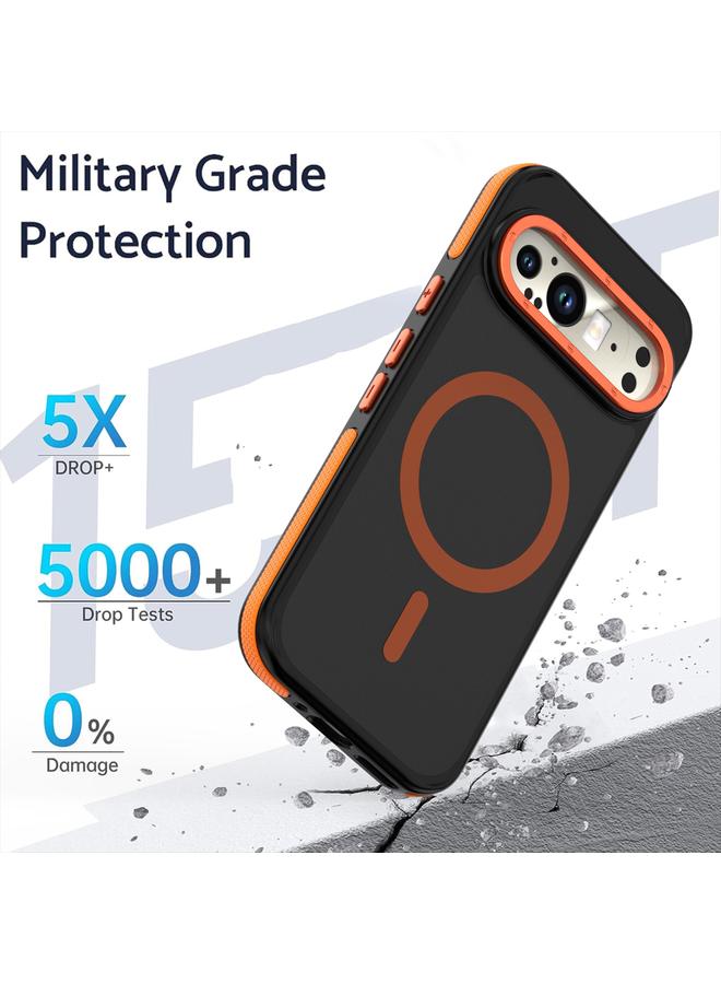 زبون جراب هاتف مغناطيسي ثنائي اللون من ماج سيف لهاتف جوجل بيكسل 9 برو إكس إل - Image 3