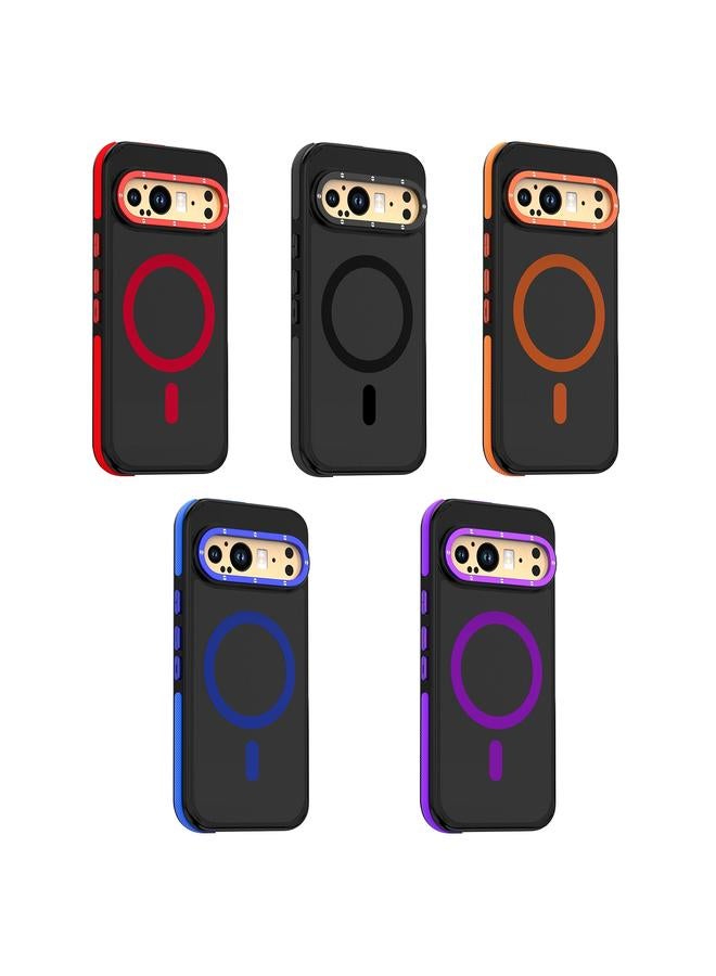 زبون جراب هاتف مغناطيسي ثنائي اللون من ماج سيف لهاتف جوجل بيكسل 9 برو إكس إل - Image 2