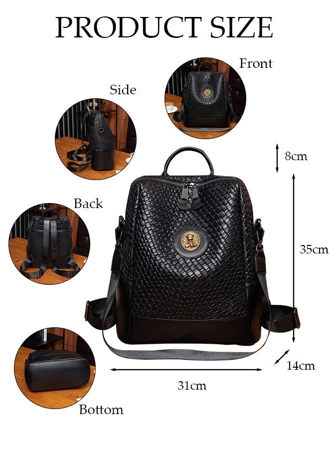 DUNISO 2 in 1 Women's Backpack Fashionable Travel Backpack For Women Large Capacity School Backpack Shoulder Bag with Detachable Shoulder Strap For College Girls Students - Image 2