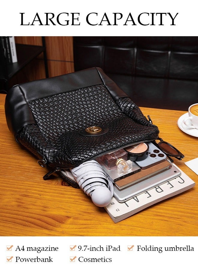 DUNISO 2 in 1 Women's Backpack Fashionable Travel Backpack For Women Large Capacity School Backpack Shoulder Bag with Detachable Shoulder Strap For College Girls Students - Image 4