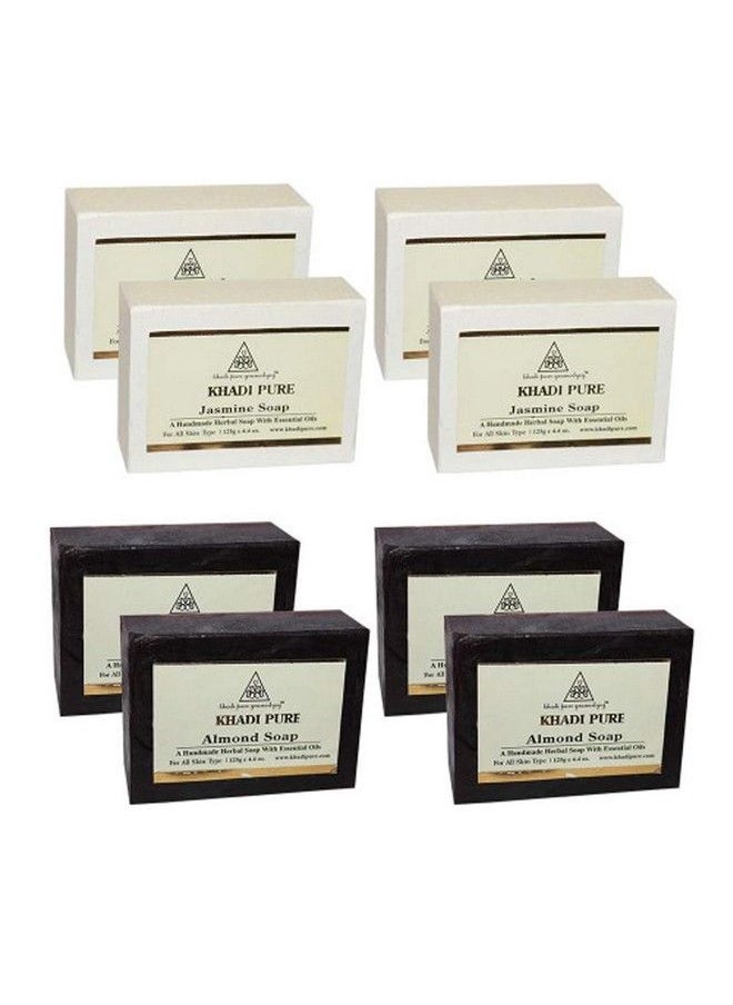 Khadi Pure Almond & Jasmine Soap 125 Ml (Pack Of 8)  - Image 1