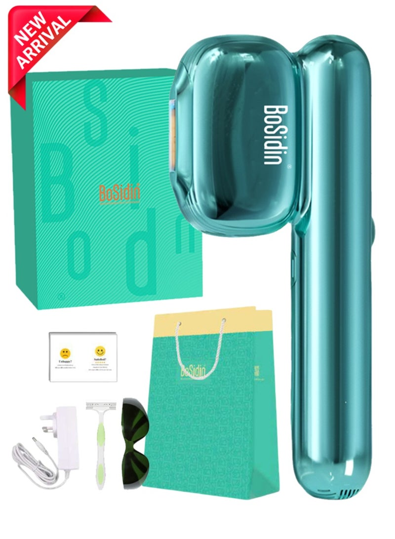 BoSidin IPL Ultra-light Laser Hair Removal Device with Full light Wave Technology, Unlimited Flashes and Sapphire Ice Cooling System for Face, Arms, Underams and Legs - Image 1