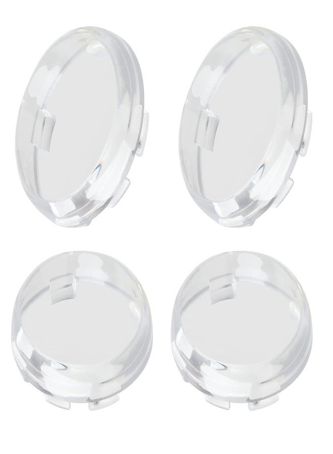 QUASCO Clear Turn Signal Lens Cover for 2 Inch Bullet Blinkers Compatible with Harley Street Glide Special Softail Sportster Road King Fatboy, Pack of 4 - Image 1