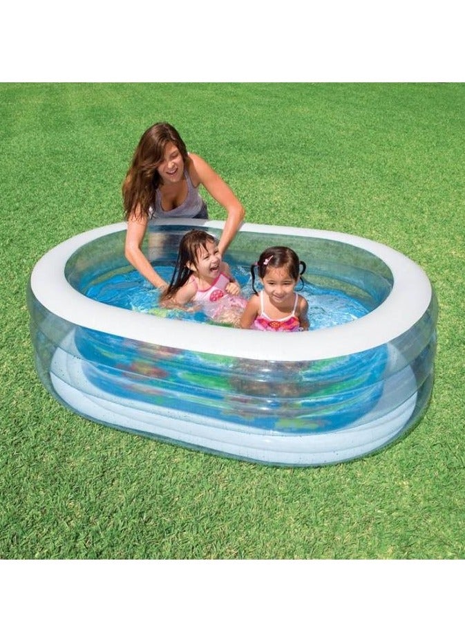 Swimming Pool for Kids and Adults Thickened Inflatable Swimming Kiddie Pool Outdoor Inflatable Pool for Family Backyard,Water Party - Image 2