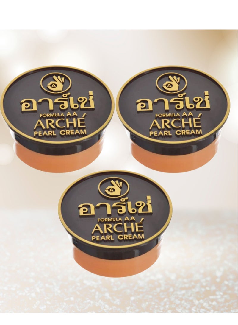 أرش 3 قطع كريم تفتيح البشرة 5 غرام 3 قي 1 ذو خصائص متعددة منها تغطية البقع السوداء في الوجة حماية من اشعة الشمس تنعيم البشرة كريم قبل المكياج - Image 1